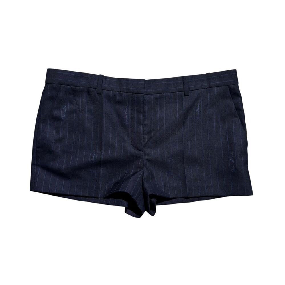Tonal Pinstripe Tailored Shorts